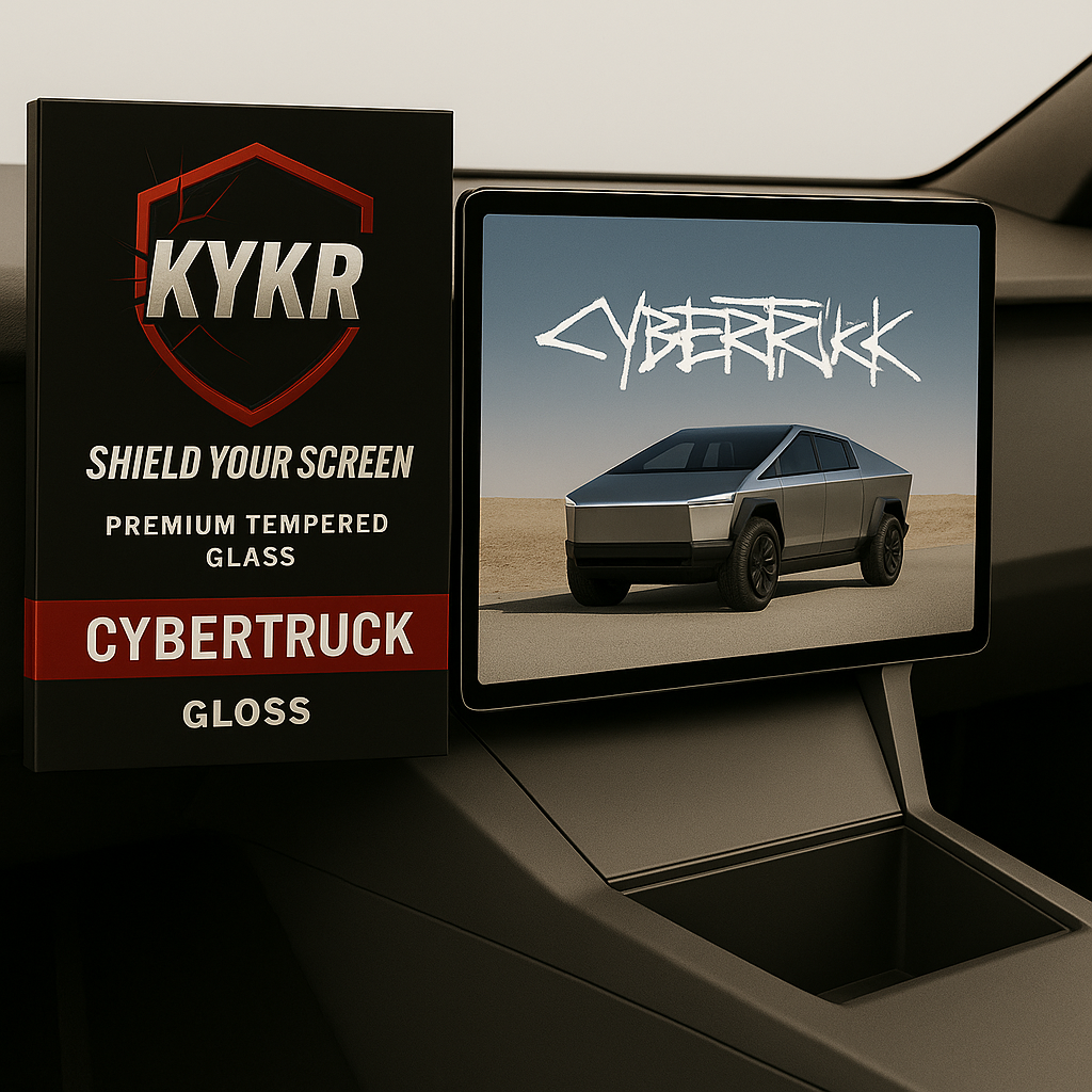 Best Cybertruck 18.5″ Screen Protection: KYKR Tempered Glass Guide