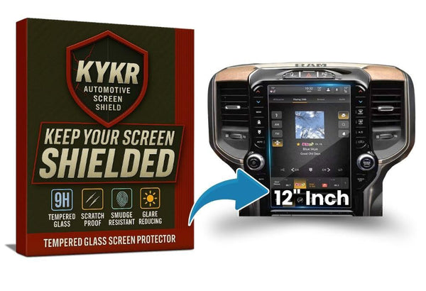 RAM 1500 (2019–2025), 2500 & 3500 (2019–2025) Screen Protector – 12” Tempered Glass| KYKR