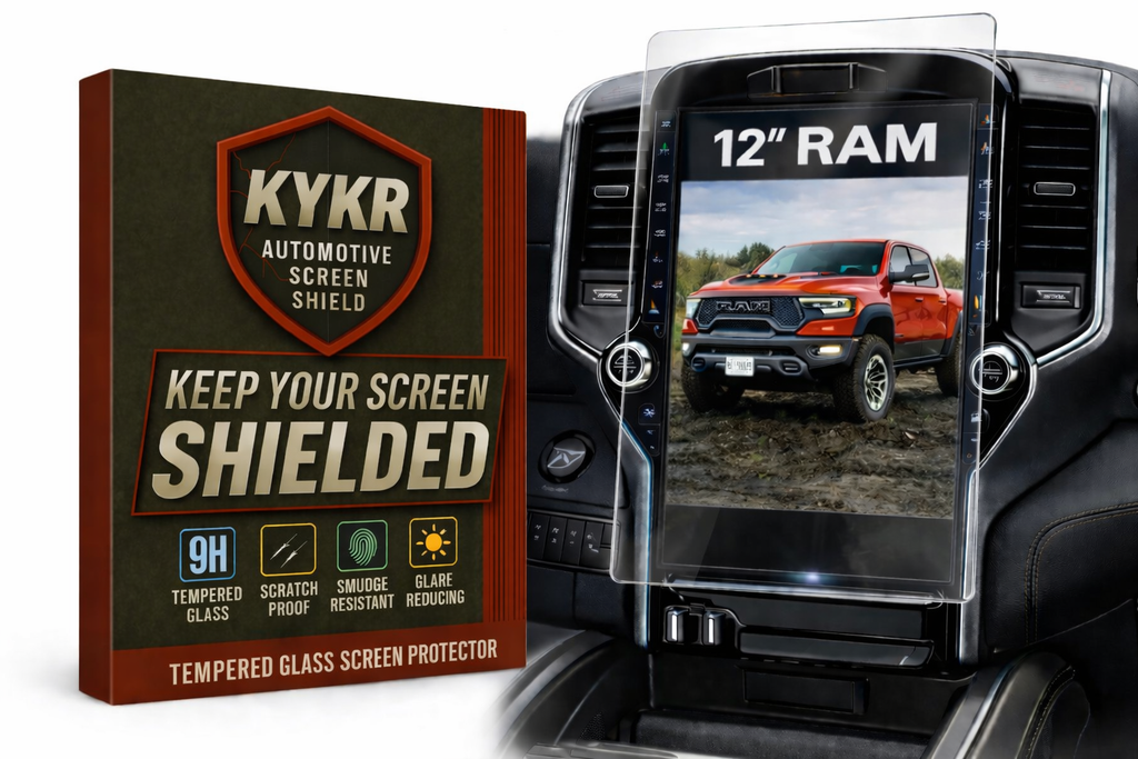 RAM 1500 (2019–2026), 2500 & 3500 (2019–2026) Screen Protector – 12” Tempered Glass | KYKR