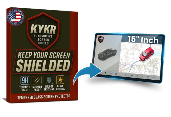 Tesla Model 3 (2017–2023) & Model Y (2020–2024) Screen Protector – 15” Tempered Glass KYKR