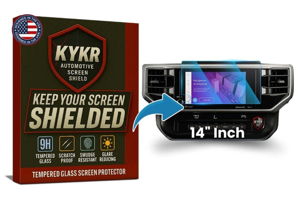 Toyota Tundra (2022–2025), Sequoia, Tacoma (2024–2025), 4Runner (2025) – 14” Screen Protector | KYKR