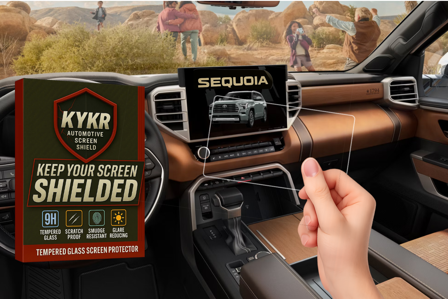 Toyota Tundra (2022–2026), Sequoia, Tacoma (2024–2026), 4Runner (2025-2026) – 14” Screen Protector | KYKR