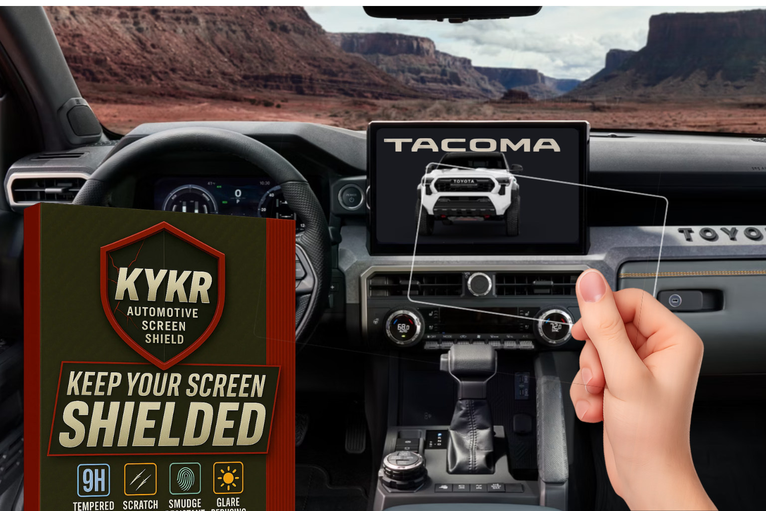 Toyota Tundra (2022–2026), Sequoia, Tacoma (2024–2026), 4Runner (2025-2026) – 14” Screen Protector | KYKR