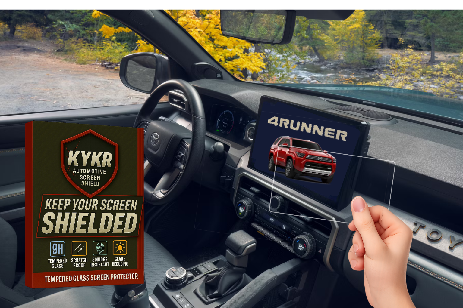 Toyota Tundra (2022–2026), Sequoia, Tacoma (2024–2026), 4Runner (2025-2026) – 14” Screen Protector | KYKR