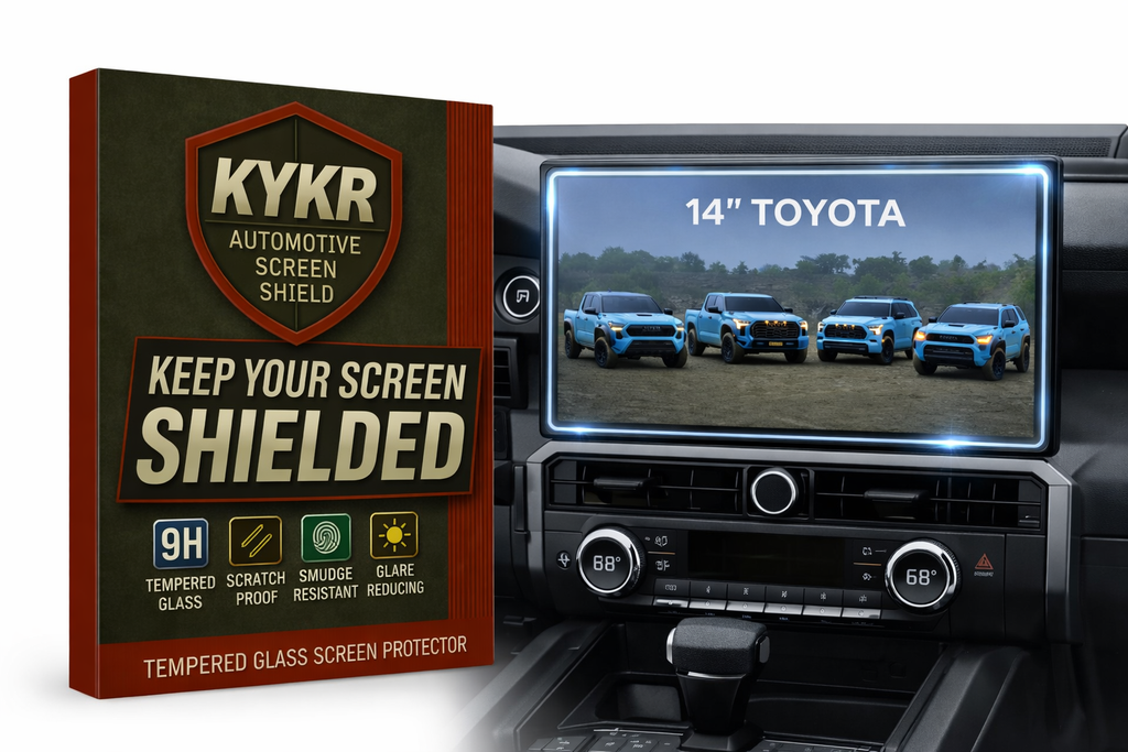 Toyota Tundra (2022–2026), Sequoia, Tacoma (2024–2026), 4Runner (2025-2026) – 14” Screen Protector | KYKR