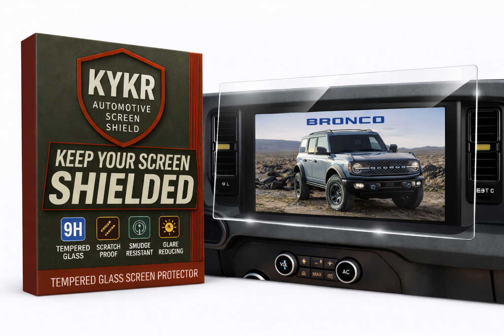 Ford Bronco (2021–2026) Screen Protector – 12” Tempered Glass | KYKR