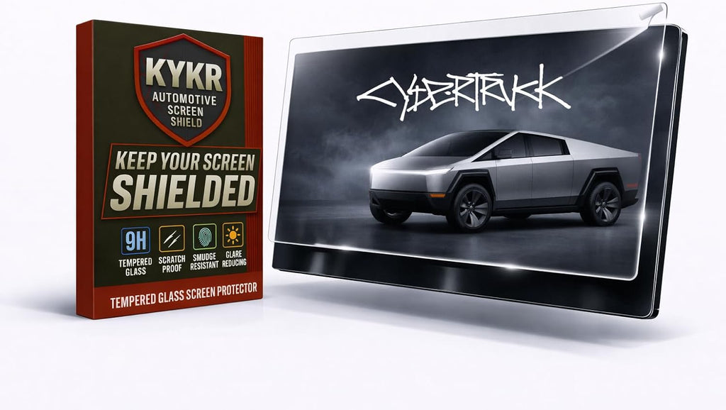 Tesla Cybertruck (2024–2026) Screen Protector – 18.5” Tempered Glass | KYKR
