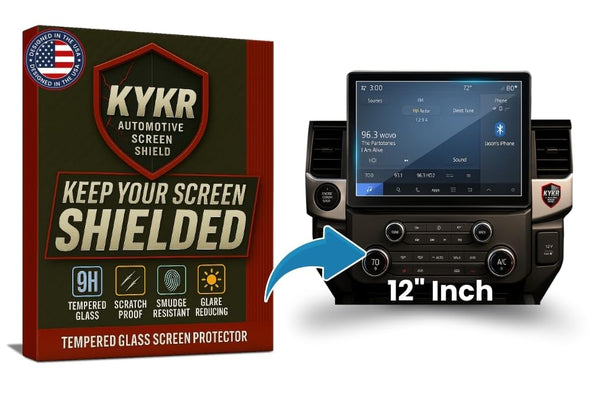 Ford F-150 (2021–2025) Screen Protector – 12” Tempered Glass | KYKR