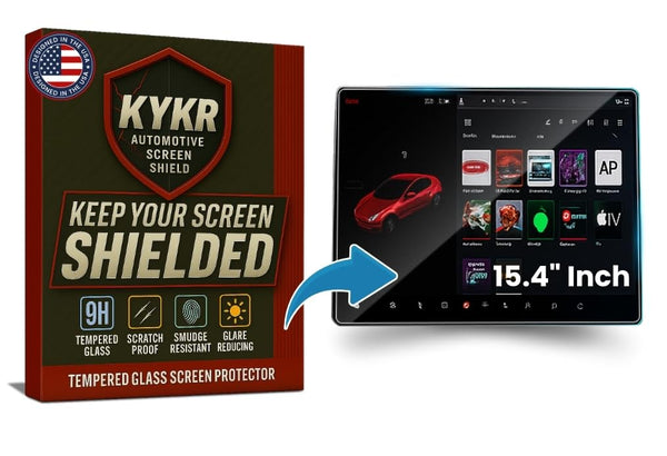 Tesla Model 3 (2024) & Model Y (2025) Screen Protector – 15.4” Tempered Glass | KYKR